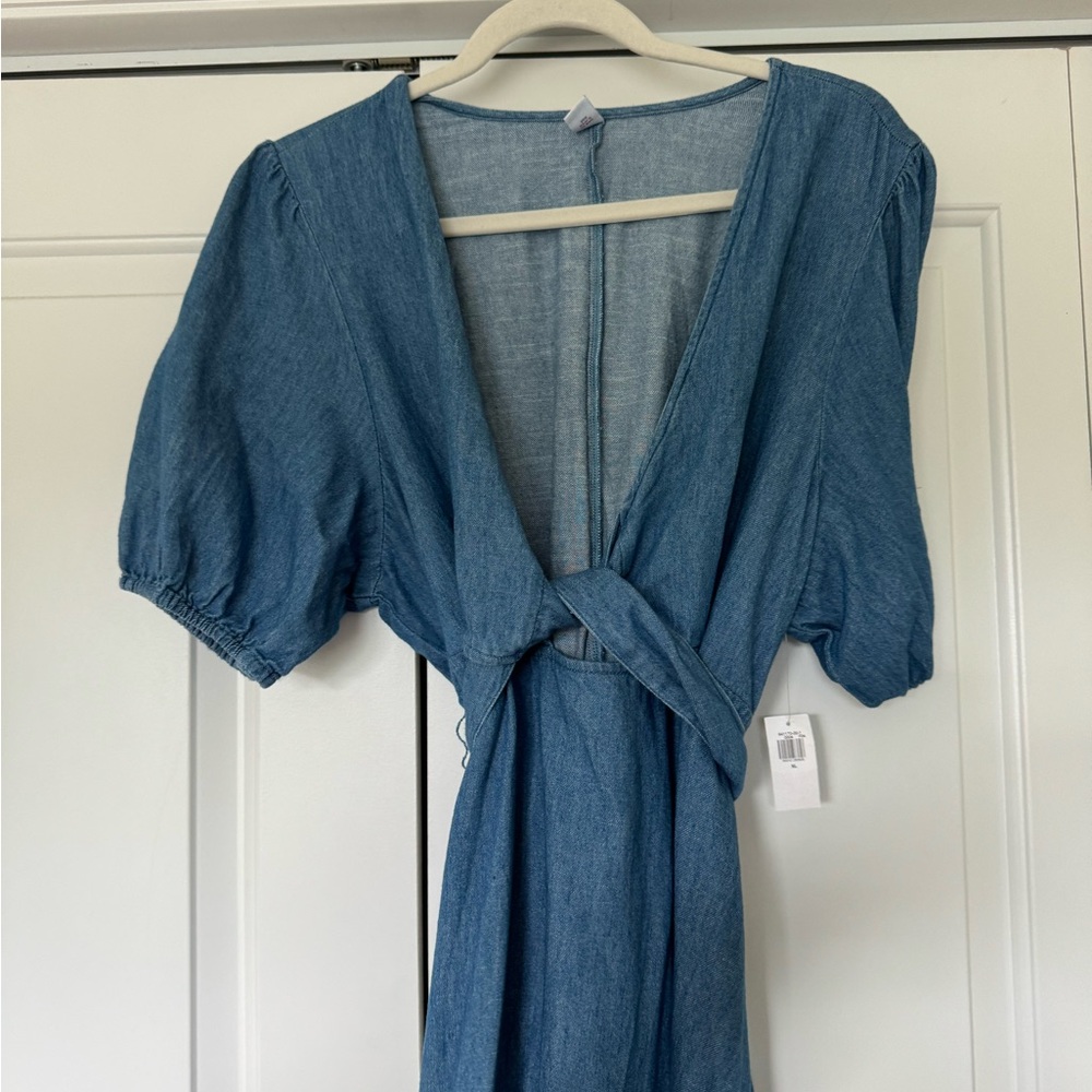 NWT maxi jean dress - size XL